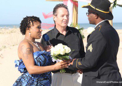 Celebrations of matrimony on South Padre Island Beach